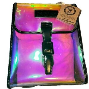 Dr Martens Airwair Vegan Transparent Rainbow Plastic See Through Backpack Bag